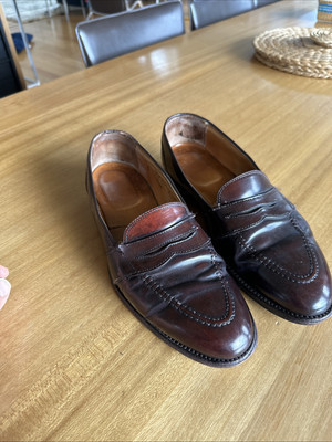 Alden 0684 Color 8 Shell Cordovan Full Strap Loafer