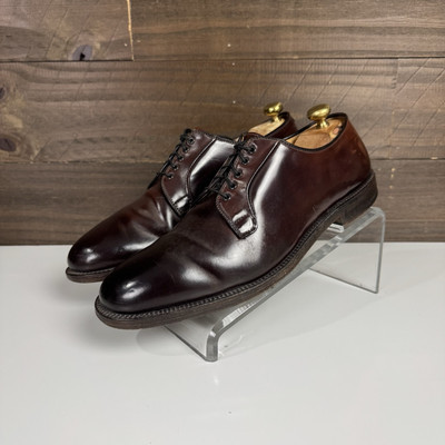 Alden 06605 Color 8 Shell Cordovan Plain Toe Blucher