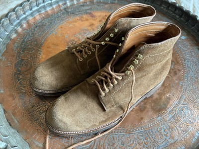Alden 09187 Snuff Suede Plain Toe Boot