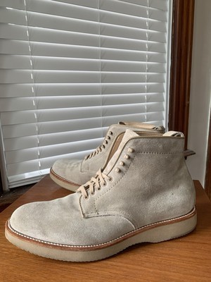 Alden D3807H Milkshake Suede Plain Toe Boot