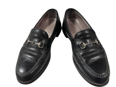 Alden 5727F Black Calfskin Horse Bit Loafer