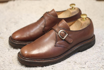 Alden 1849 Brown Calfskin Monk Strap