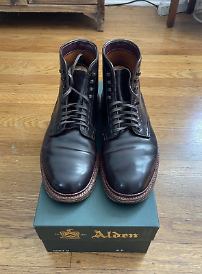 Alden D2812H Color 8 Shell Cordovan Plain Toe Boot