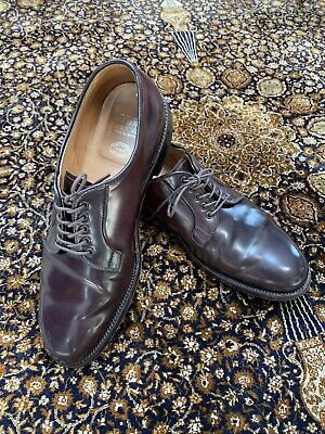 Alden 06605 Color 8 Shell Cordovan Plain Toe Blucher