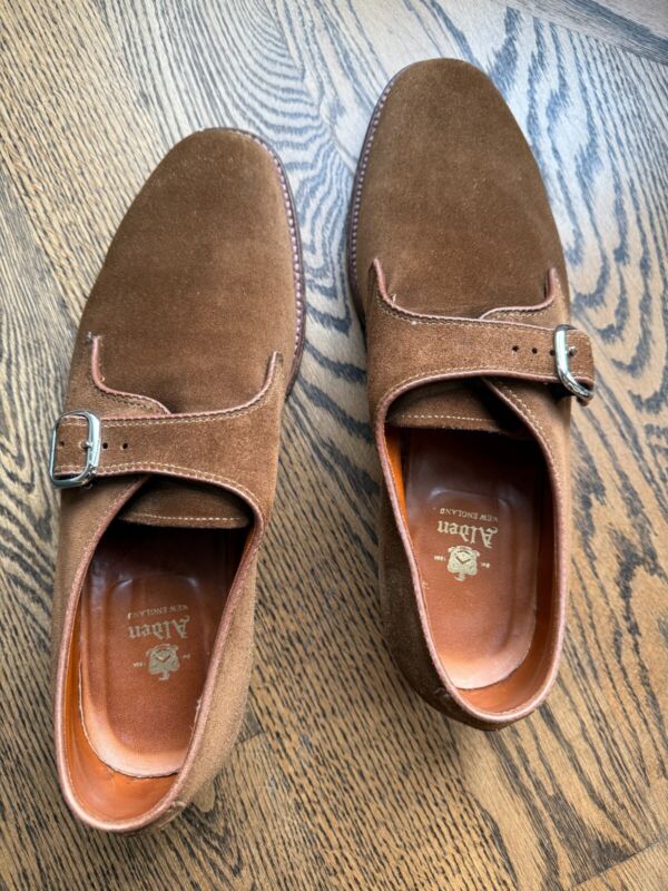 unknown 小窓表記 Suede Double Monk UK6程度 unknown 小窓表記 Suede Double Monk UK6程度