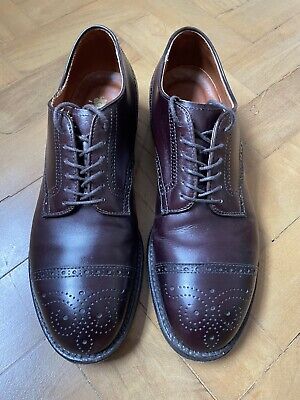 Alden D5518C Burgundy Calfskin Medallion Tip Blucher | Alden