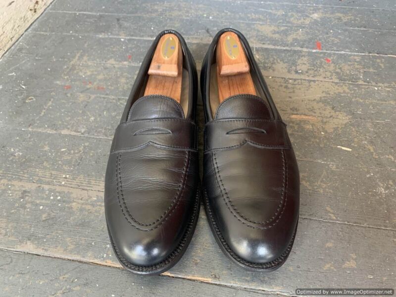 美品！】ALDEN 96957 ペニーローファー ブラック 10