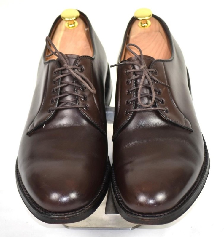 Alden 00070 Brown Calfskin Plain Toe Blucher | Alden Model