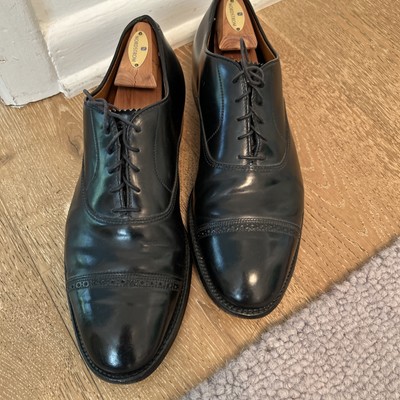 Alden 15149 Black Shell Cordovan Perforated Straight Tip Bal