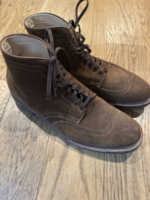 Alden 44624HC Snuff Suede Wing Tip Boot