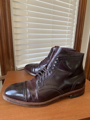 Alden D9842H Color 8 Shell Cordovan Medallion Cap Toe Boot
