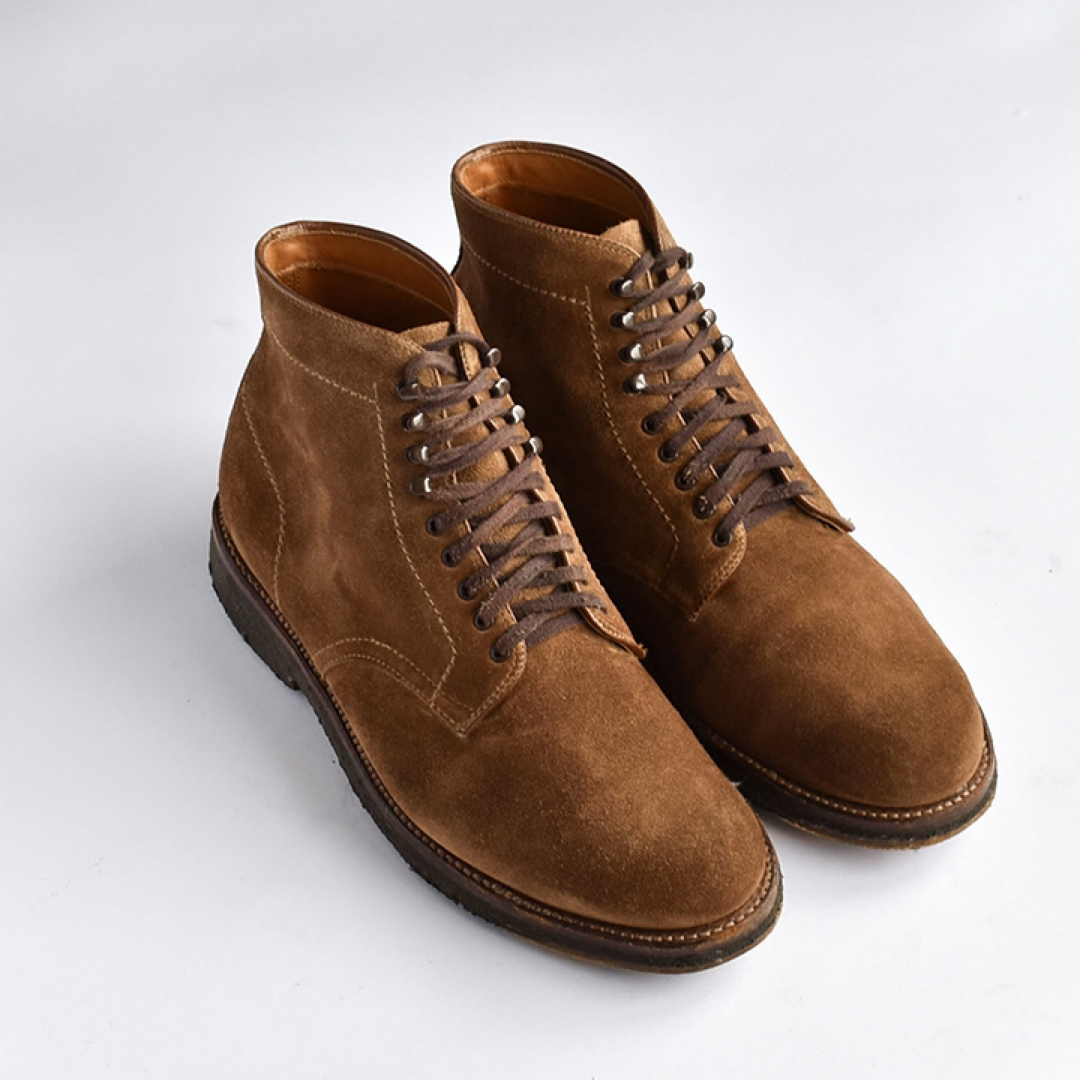 Alden 86040H Snuff Suede Plain Toe Boot