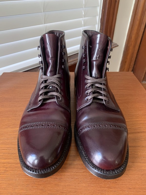 Alden 39628H Color 8 Shell Cordovan Perforated Cap Toe Boot