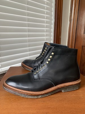 Alden 4515H Black Trapper Calf Plain Toe Boot