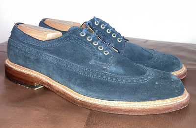 Alden 97676 Navy Suede Long Wing Blucher