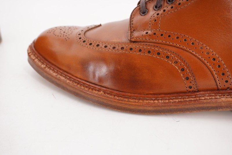 Alden 44618 Dark Tan Calfskin Wing Tip Boot | Alden Model