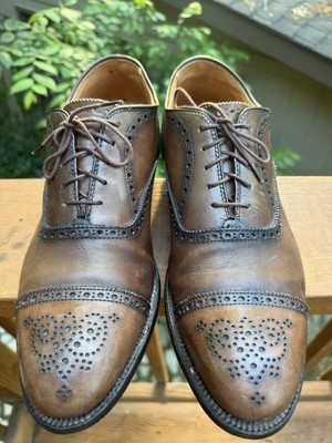 Alden 913 Dark Brown Calfskin Medallion Tip Bal