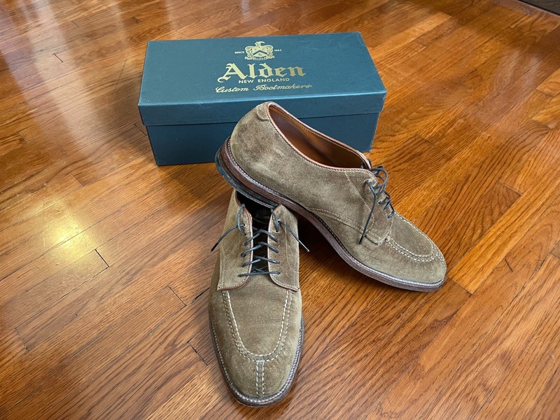 Alden D7616 Snuff Suede Norwegian Front Blucher | Alden