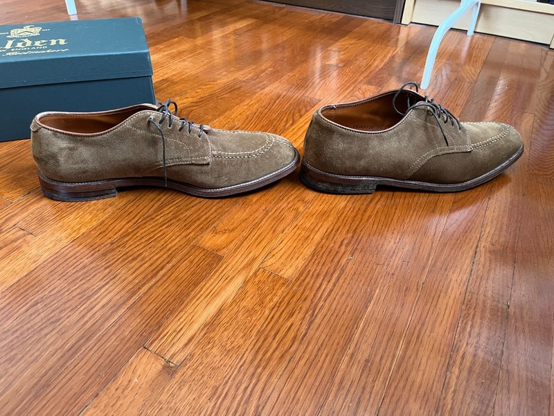 Alden D7616 Snuff Suede Norwegian Front Blucher | Alden