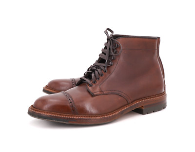 Alden 44924HC Brown Chromexcel Perforated Cap Toe Boot