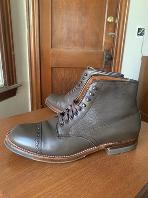 Alden D1823HC Loden Green Lady Calf Perforated Cap Toe Boot