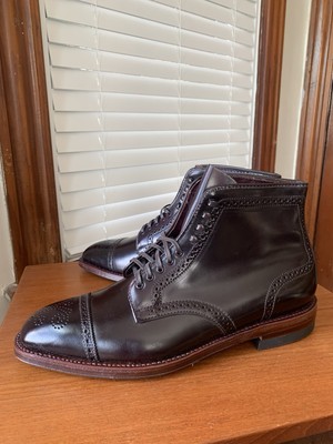 Alden D9842H Color 8 Shell Cordovan Medallion Cap Toe Boot
