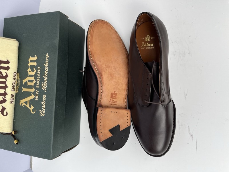 靴 Alden 969 Dark Brown Calfskin Plain Toe Alden 969 Dark Brown Calfskin Plain Toe Dover | Alden Model