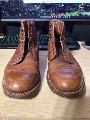 Alden 86044H Tobacco Calfskin Plain Toe Boot