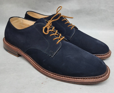 Alden 29331F Navy Suede Plain Toe Dover