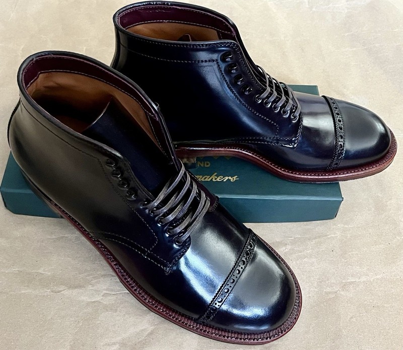 Alden D0815H Color 8 Shell Cordovan Perforated Cap Toe Boot
