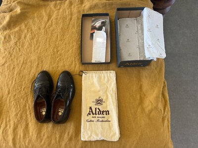 Alden 9841 Black Shell Cordovan Medallion Tip Bal