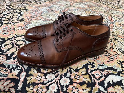 Alden 9597 Brown Calfskin Medallion Toe Blucher