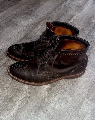 Alden 44682 Tobacco Chamois Wing Tip Boot
