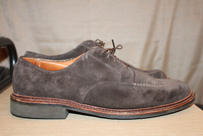 Alden 704L Dark Brown Suede Mocc Toe Blucher