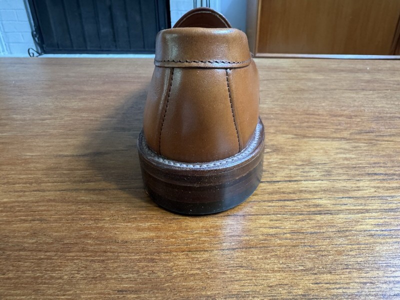 Alden 983 カーフレザー　ブラウン ローファー 9 1/2 B D Alden 983 Burnished Tan Calfskin LHS / Penny Loafer | Alden