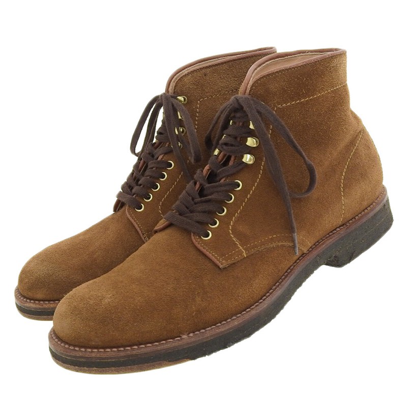 オールデン 46054H サイズ:9B/D(27cm) Alden 46054H Snuff Suede Plain Toe Boot | Alden Model Project