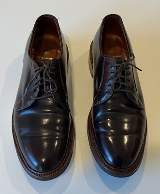 Alden D6402C Color 8 Shell Cordovan Plain Toe Blucher