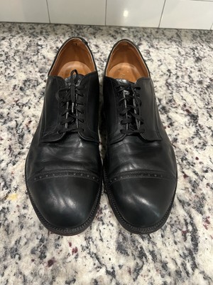 Alden 559 Black Kidskin Perforated Straight Tip Blucher