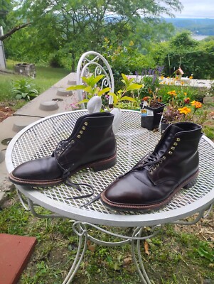 Alden D8829HC Dark Brown Alpine Grain Plain Toe Boot