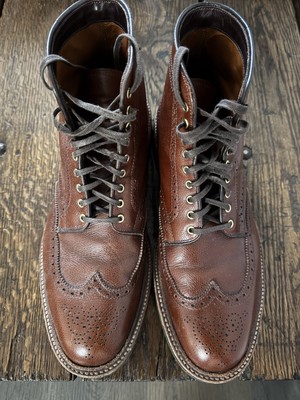 Alden 44696C Brown Alpine Grain Wing Tip Boot