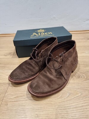 Alden 1492 Dark Brown Suede Chukka