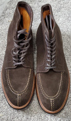 Alden D5912C Chocolate Brown Suede NST Tanker Boot