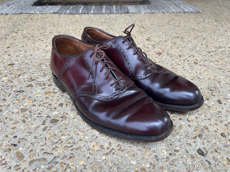 Alden 9901 Plain Toe Blucher Black Shell Cordovan