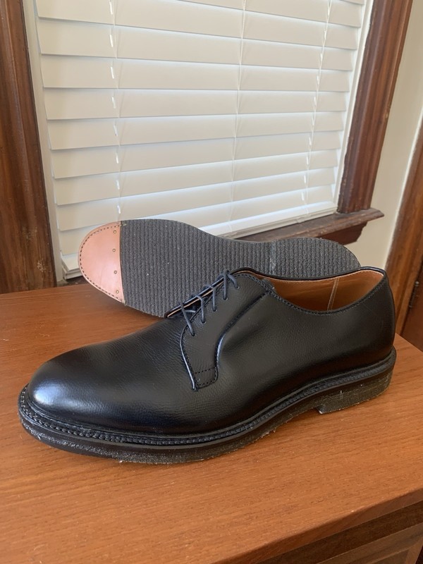 Alden 949 Black Alpine Grain Plain Toe Blucher | Alden Model
