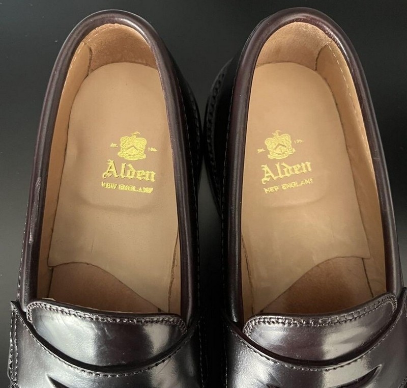 Alden / 99162 / US8D /#8 / コインローファー Alden 99162 Color 8 Shell Cordovan LHS / Penny Loafer