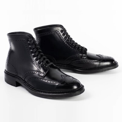 Alden 4465C Black Shell Cordovan Wing Tip Boot