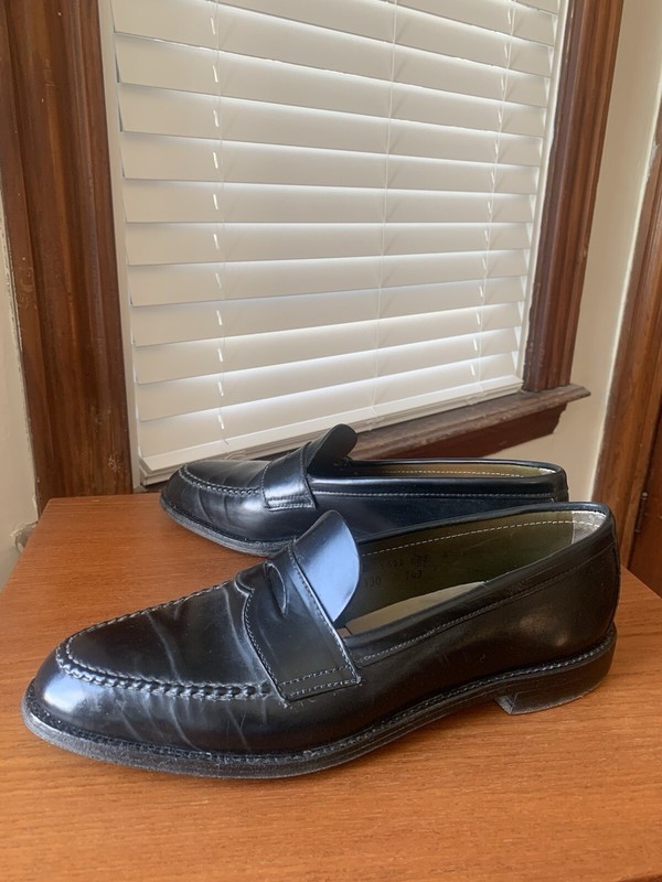 激安通販の Alden Alden | Loafer Penny / LHS Cordovan Shell Black 743 靴