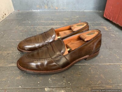 Alden 6841 Cigar Shell Cordovan Full Strap Loafer