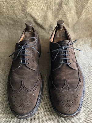 Alden 9752C Chocolate Suede Long Wing Blucher