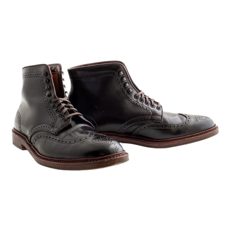 Alden D5804H Color 8 Shell Cordovan Wing Tip Boot | Alden